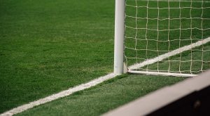 Football pitch astro turf grass